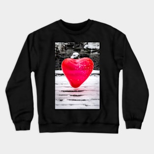 Snow Heart Floating Crewneck Sweatshirt